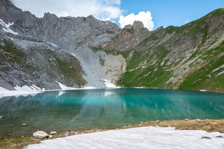 Fishing lake Merlet Superier, Courchevel