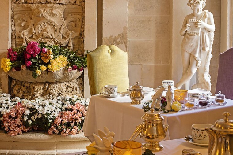 Wedding decor at Le Saint Paul Hotel