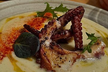 Octopus dish at Luna 36