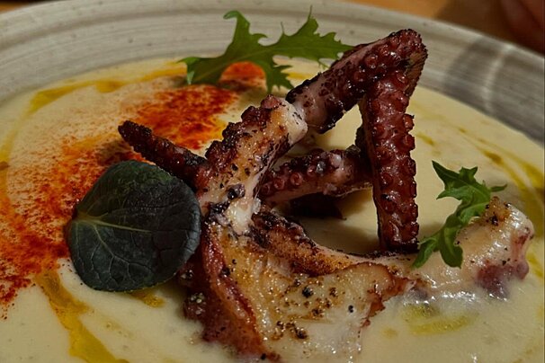 Octopus dish at Luna 36