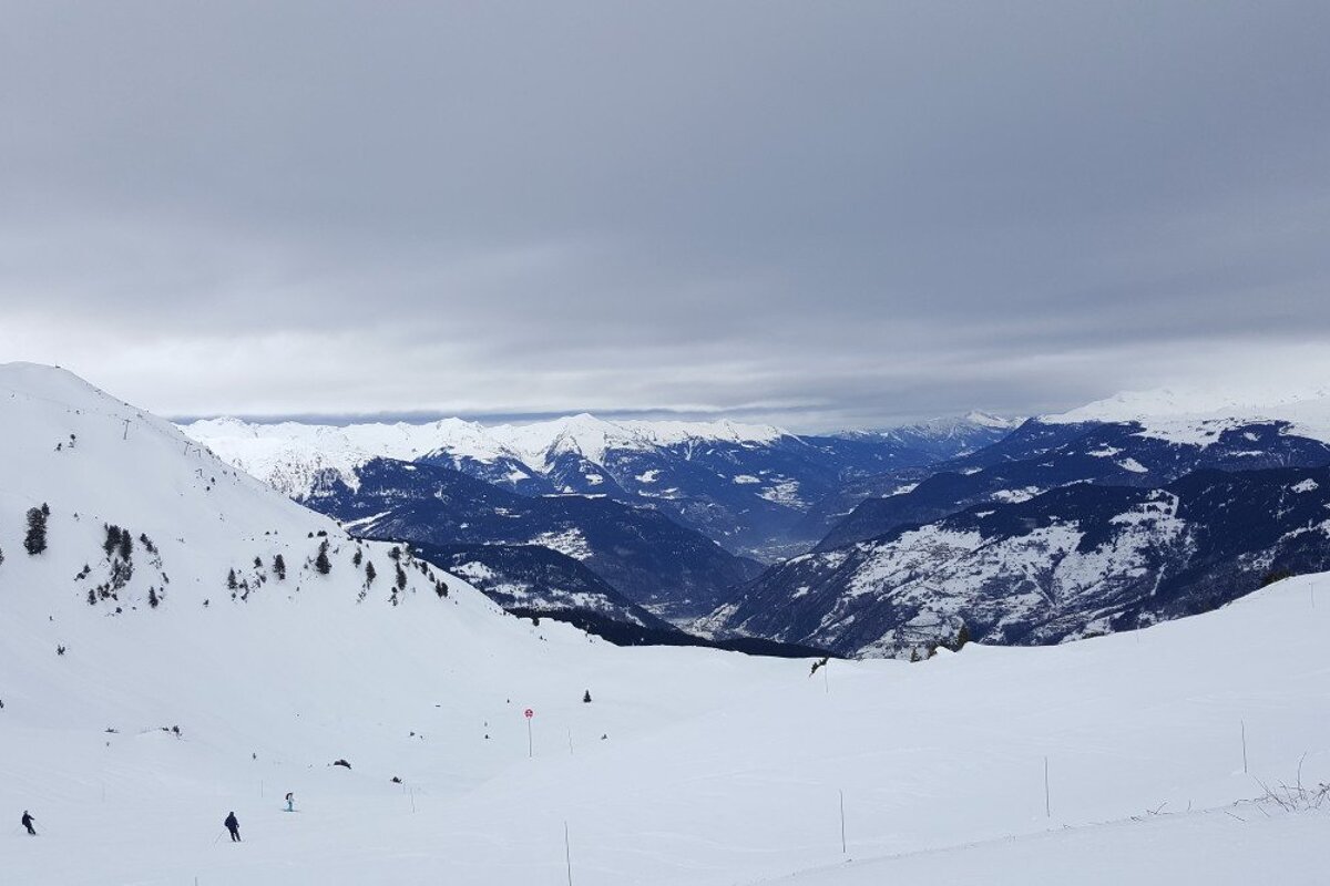 Turbulent weather crashes through The Three Valleys