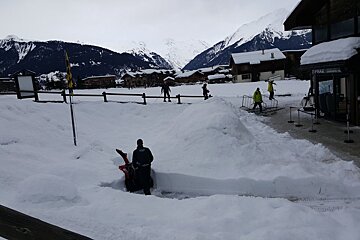 Turbulent weather crashes through The Three Valleys