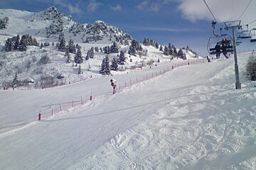 a piste in les arcs