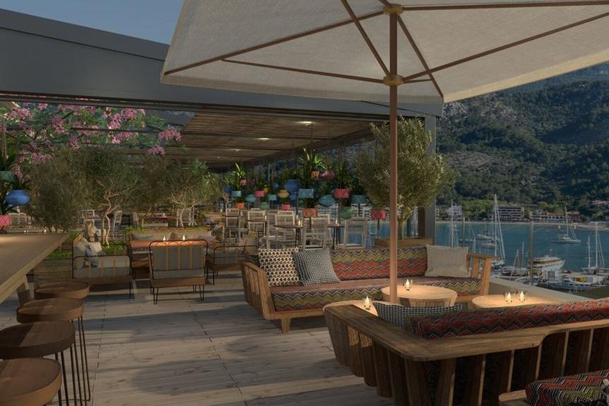 Bikini Island Mountain Hotel, Port de Soller terrace