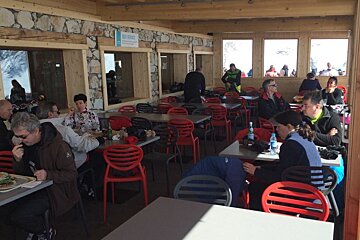 La Creche Restaurant d'Altitiude, Arc 2000 restaurant terrasse