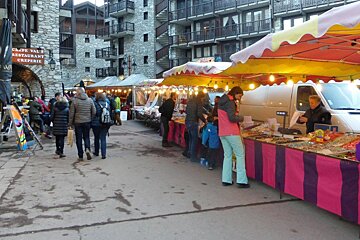 a market in val disere
