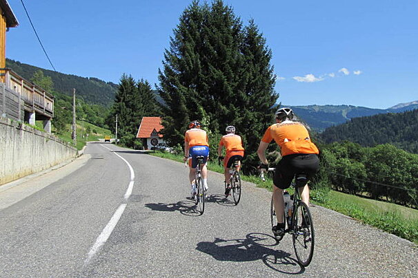 Road biking in Les Gets (Village Resort)