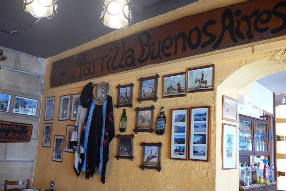 the interior of the restaurant cala major