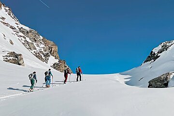 back country skiing in Verbier