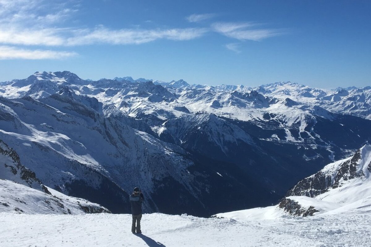 mountain views in la plagne
