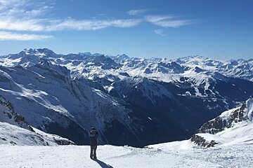 mountain views in la plagne