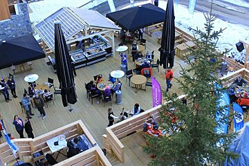 Le Cafe del Mott Restaurant & Bar, Mottaret terrace