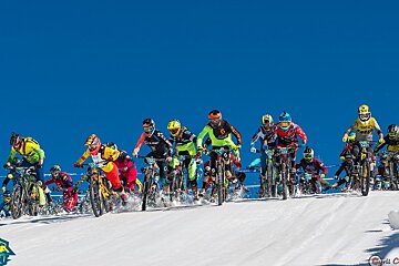 a MTB race in alpe dhuez