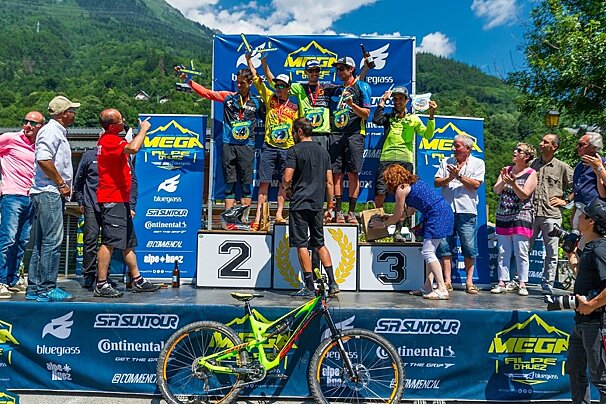 a MTB race in alpe dhuez