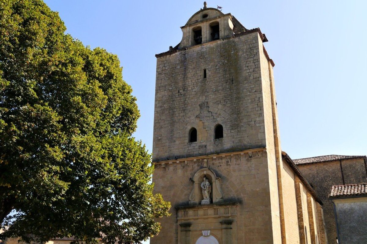 front view of church saint nicolas tremolat