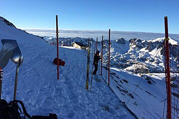 The summit of Grands Montets is open for Skiing
