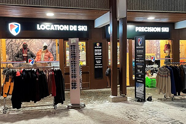 A ski rental shop, 