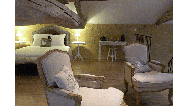 Moulin de Rioupassat, Rauzan double bedroom