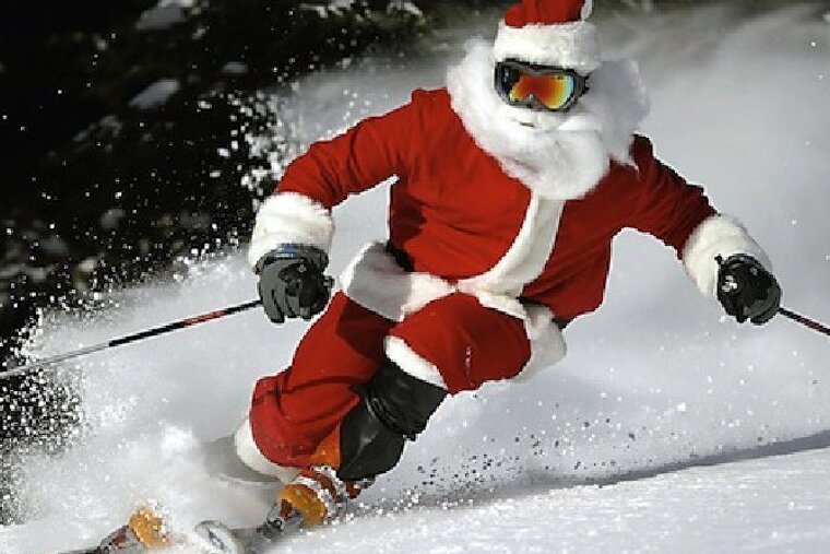 Santa on the Slopes, Val d'Isere