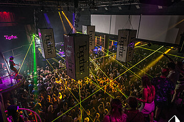 Inside of a nightclub at Together @ Amnesia in Ibiza