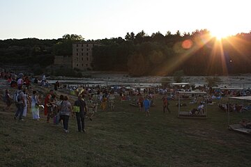 sunset at an event in provence