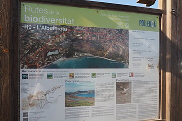 a sign at a nature reserve in North Mallorca