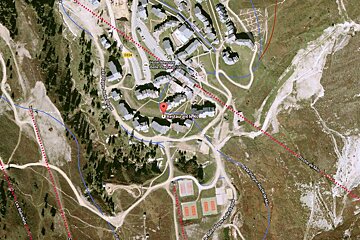 a map showing the location of a restaurant where the explosion happened