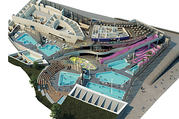 the new aquatic centre in Courchevel