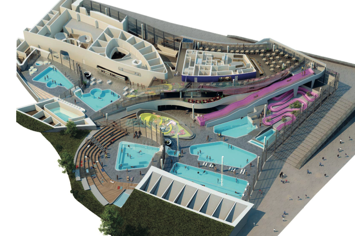 the new aquatic centre in Courchevel