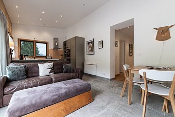Florimont No.6 Apartment, Morzine living-room