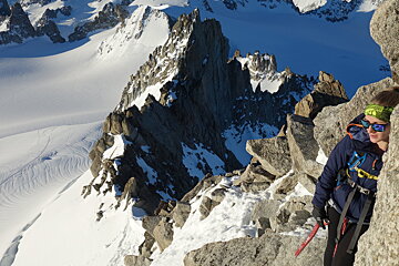 Climber on ridge