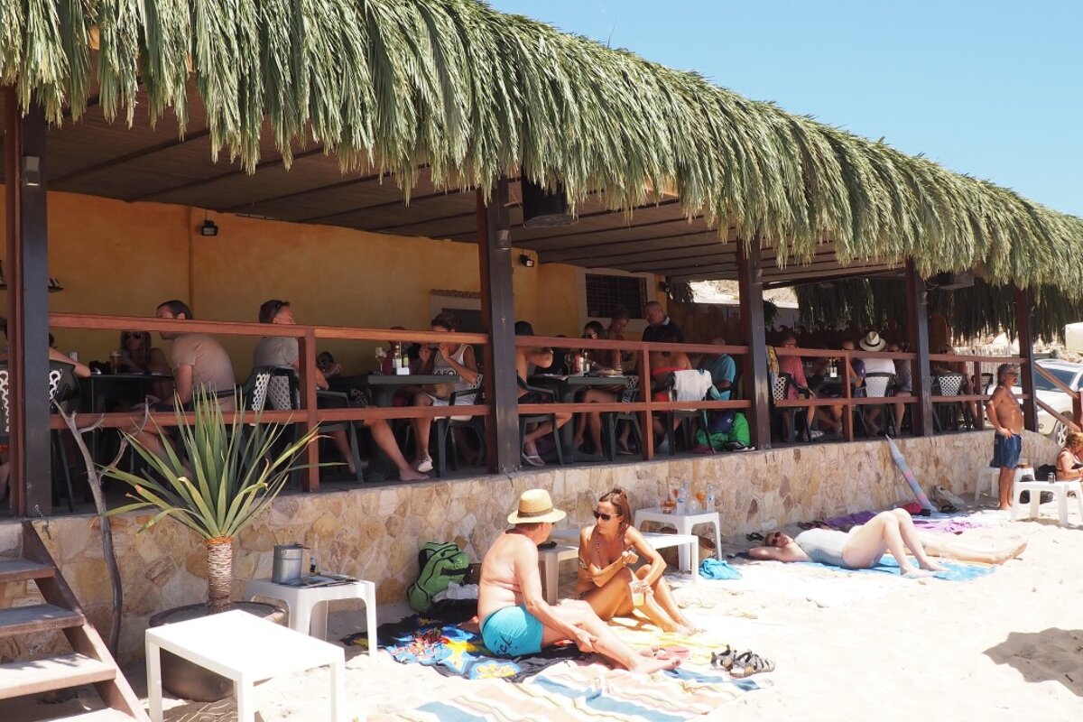 Sa Trinxa, beach club in south east ibiza
