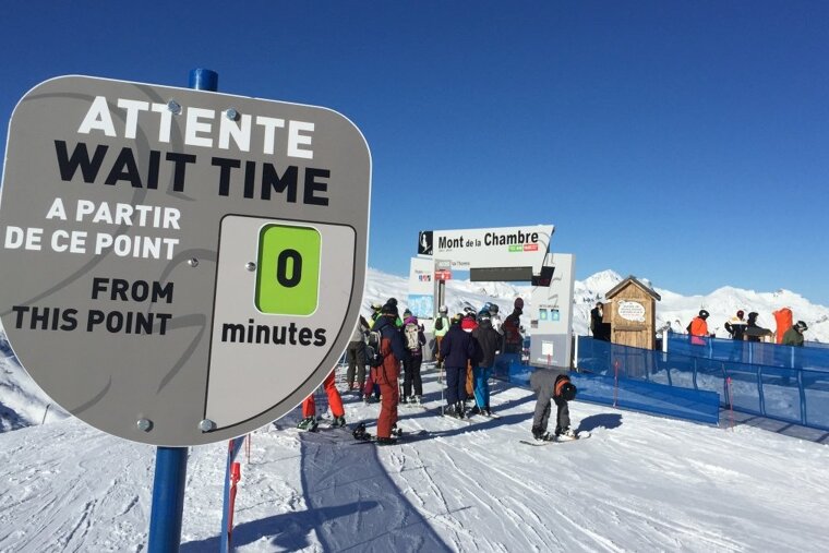 A sunny break between snowfalls in Meribel