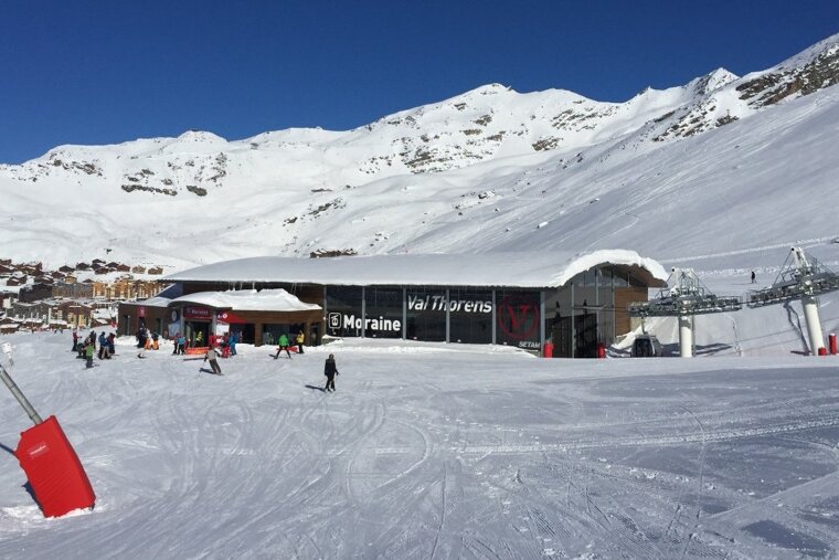 A sunny break between snowfalls in Meribel