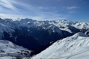 La Plagne, snow in spring 2024
