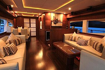 Vitech 80' 25.3m Motor Yacht, Palma Centre & Marina saloon