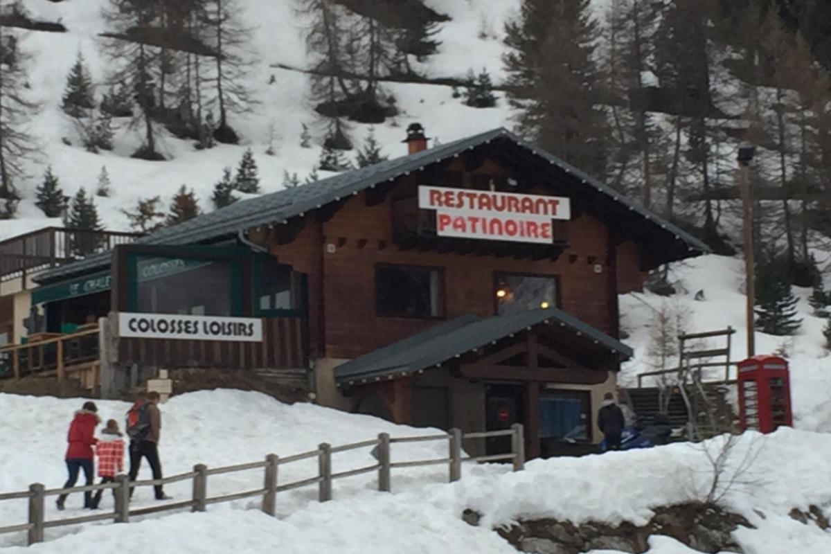 Le Chalet des Colosses Restaurant, Plagne Bellecote exterior