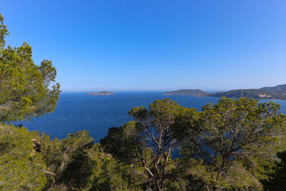 Views across the east coast of ibiza