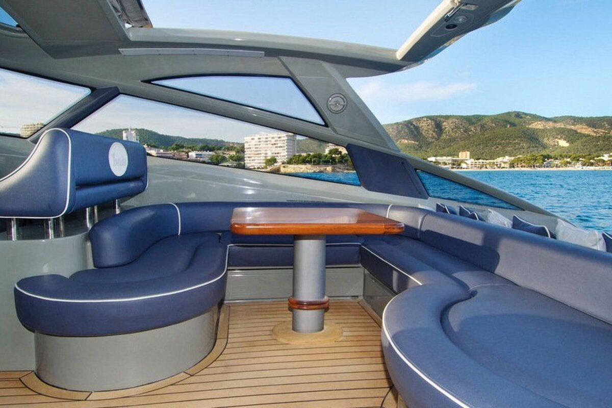 Baia 63' 16m Motor Yacht, Mallorca Island dining