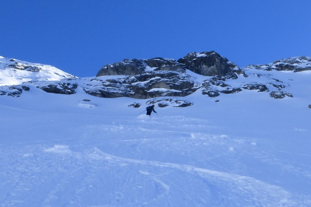 skiing in val disere
