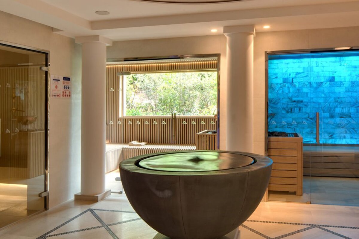 A bathroom with a sign that says ' a ' on it