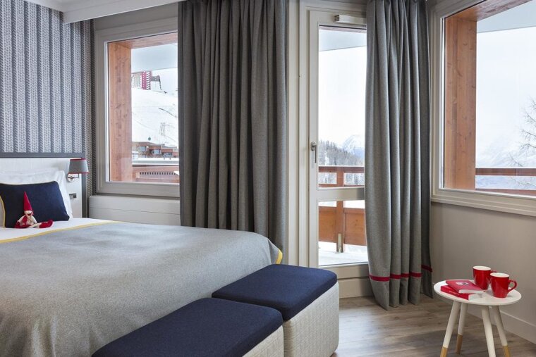 Araucaria Hotel, Plagne Centre double bedroom