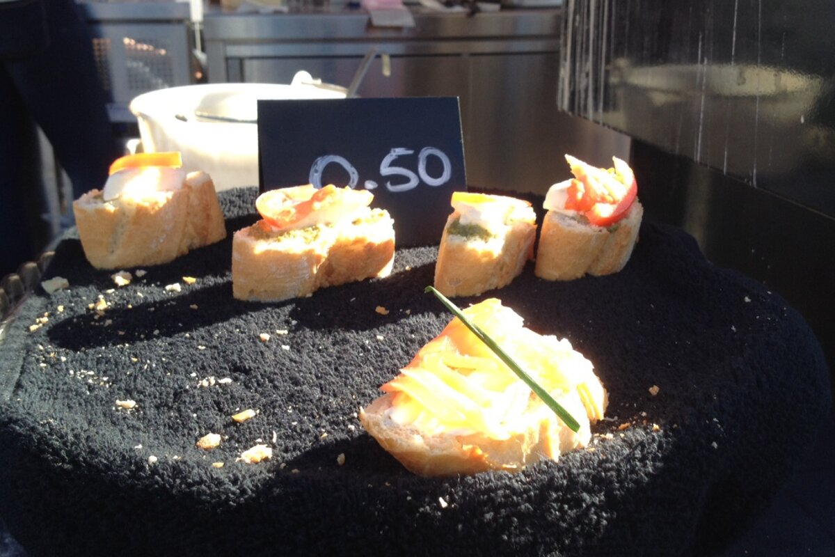 Pinchos - bit size snacks at Port Adriano