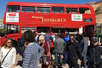 a food truck at Port Adriano