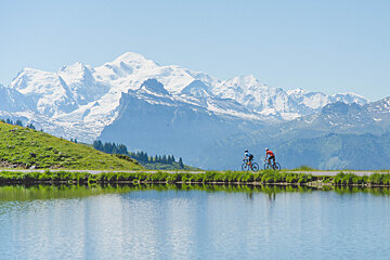 Cylcing on the Colde Joux Plane, Morzine