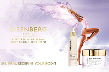 product advert for eisenberg paris skin products
