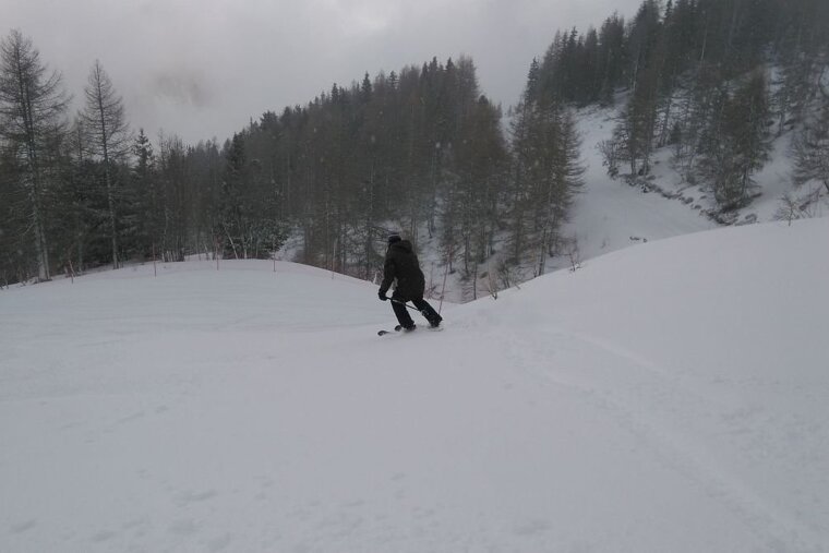 Skiing at Le Tour Chamonix