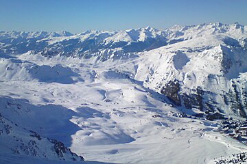 snow covered les arcs