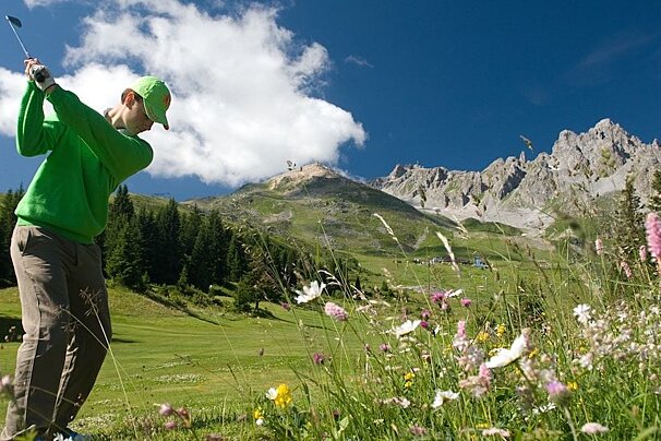 Courchevel Golf Course golfer