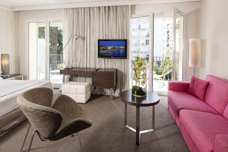 a picture of a hotel suite at Le Canberra Hotel, Cannes
